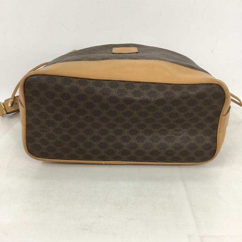 セリーヌ CELINE トートバッグ トートバッグ OLD マカダム 肩掛け 巾着型 総柄 茶 / ブラウン / レディース USED 古着 中古 10139103