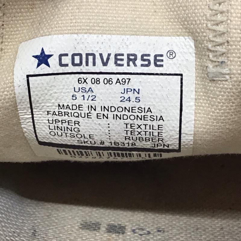 コンバース CONVERSE スニーカー スニーカー 1B318 オールスター 24.5cm 24.5cm ロゴ、文字 桃 / ピンク / レディース USED 古着 中古 10118780