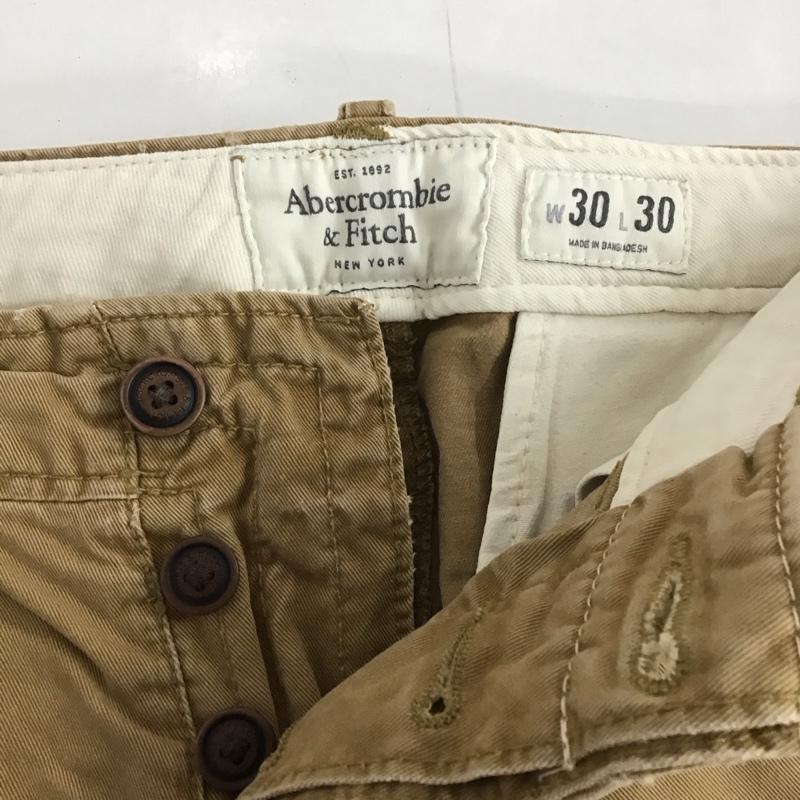 アバクロンビーアンドフィッチ ABERCROMBIE&FITCH パンツ チノパン チノパン スリムパンツ カジュアルパンツ 30インチ 無地 ベージュ / ベージュ /  メンズ USED 古着 中古 10125333