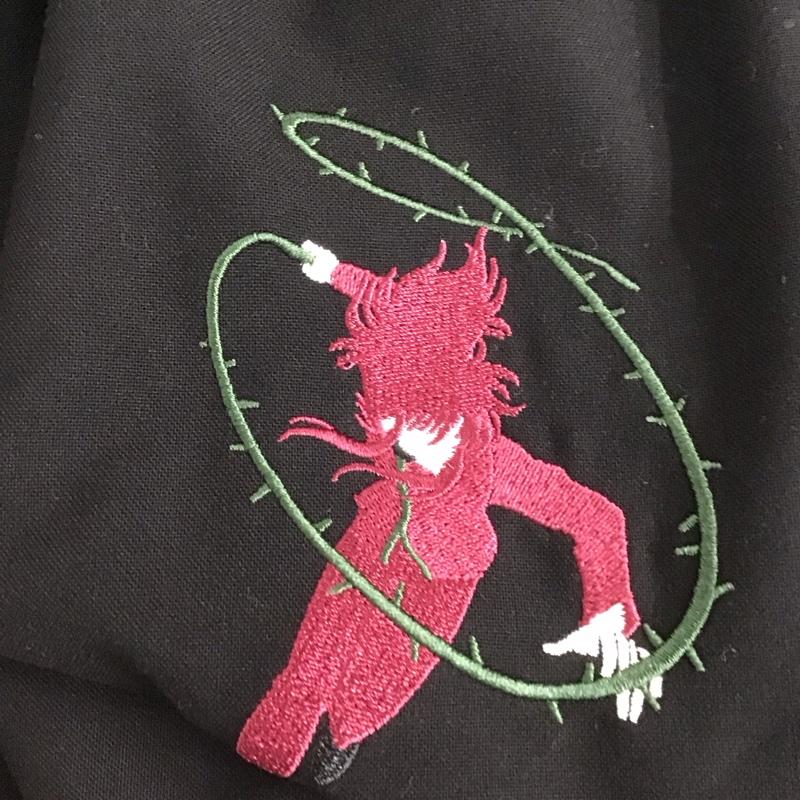 グラニフ graniph シャツ、ブラウス 長袖 長袖シャツ 幽遊白書 L 刺繍 黒 / ブラック / メンズ USED 古着 中古 10149111