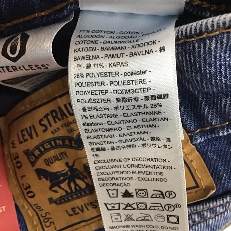 リーバイストラウスアンドコー Levi Strauss & co. パンツ デニム、ジーンズ デニムパンツ ワイドパンツ カジュアルパンツ ストレッチ 30インチ 無地 インディゴ / インディゴ / メンズ USED 古着 中古 10136567