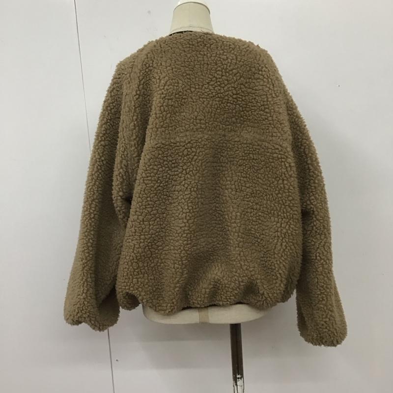 ファーストダウン FIRST DOWN ジャケット、上着 ジャンパー、ブルゾン 642952 フリースジャケット L 無地 茶 / ブラウン / レディース USED 古着 中古 10108487