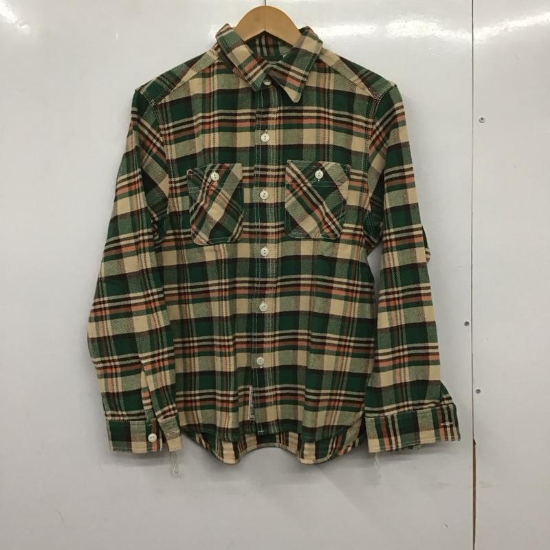 ヒューストン HOUSTON シャツ、ブラウス 長袖 長袖シャツ チェックシャツ カラーシャツ L チェック マルチカラー / マルチカラー / メンズ USED 古着 中古 10139282