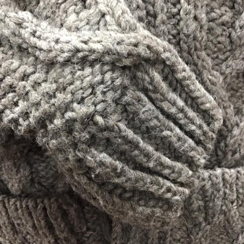 エーグル AIGLE カーディガン 長袖 長袖ニットカーディガン リブニットカーディガン 前ボタン M 無地 茶 / ブラウン / メンズ USED 古着 中古 10111693