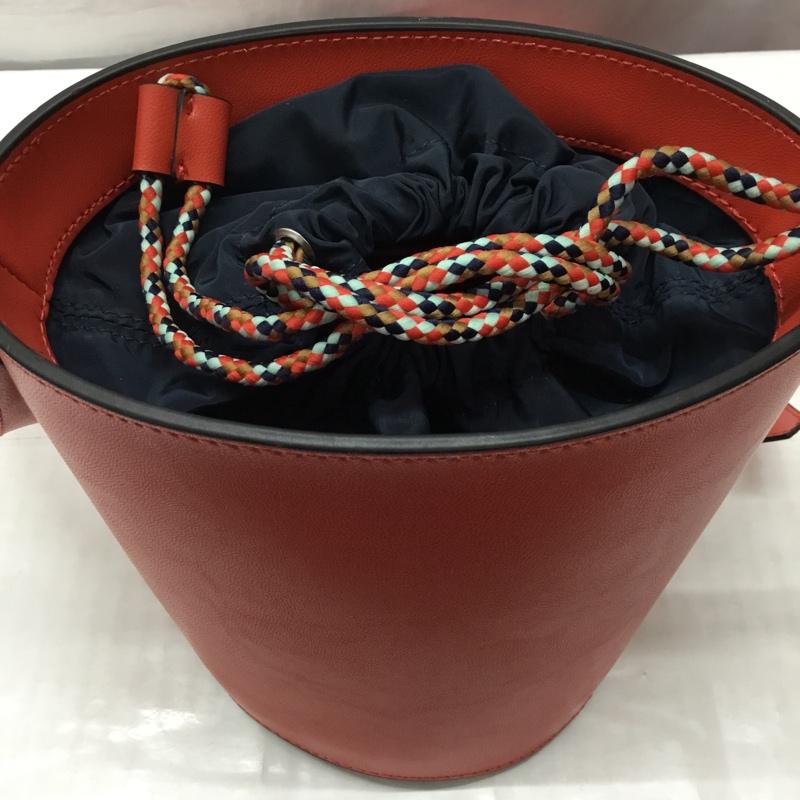 ザラ ZARA ショルダーバッグ ショルダーバッグ 4434 204 020 バケツ型 無地 赤 / レッド / レディース USED 古着 中古 10122303