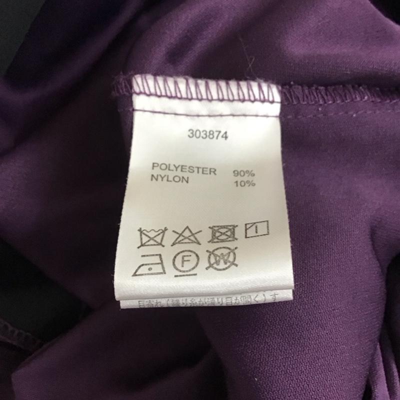 ダブルクローゼット w closet ワンピース ロングスカート 303874 Vネック ウエストドロストワンピース 長袖 無地 紫 / パープル / レディース USED 古着 中古 10112141
