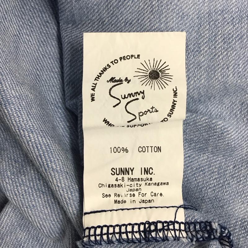 サニースポーツ SUNNY SPORTS カットソー 長袖 長袖シャツカットソー プルオーバーシャツ デニムシャツ M 無地 インディゴ / インディゴ / メンズ USED 古着 中古 10116197
