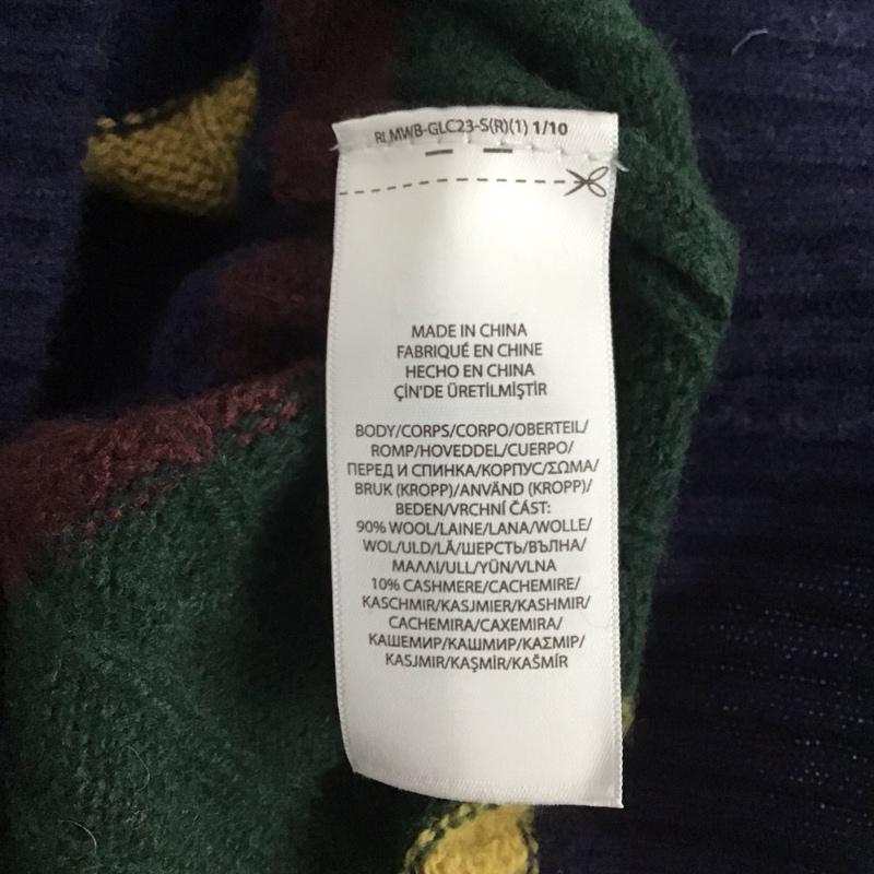 ポロラルフローレン POLO RALPH LAUREN ニット、セーター 長袖 S 無地 マルチカラー / マルチカラー / レディース USED 古着 中古 10142897