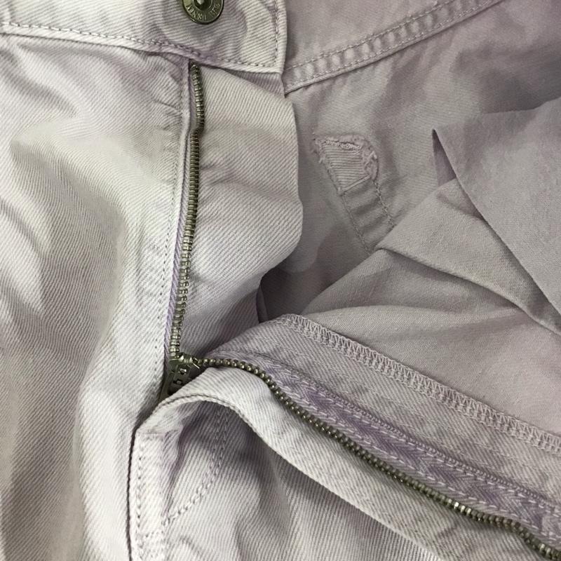 ザラ ZARA パンツ デニム、ジーンズ 40 無地 紫 / パープル / レディース USED 古着 中古 10136818