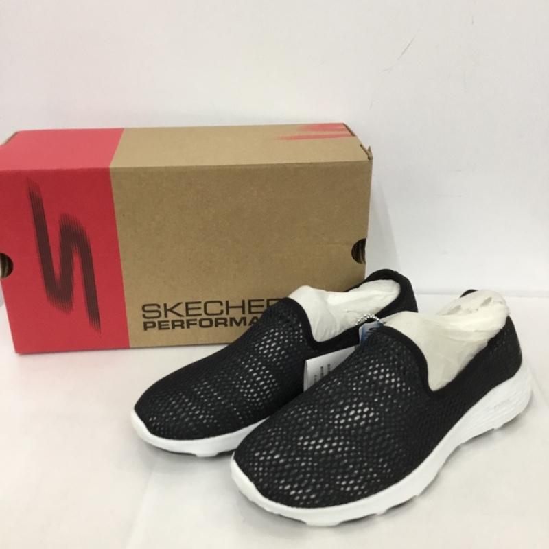 スケッチャーズ SKECHERS スニーカー スニーカー 15650-BKW ウォーキングシューズ GO WALK COOL 23.5cm 無地 黒 / ブラック / レディース USED 古着 中古 10127990