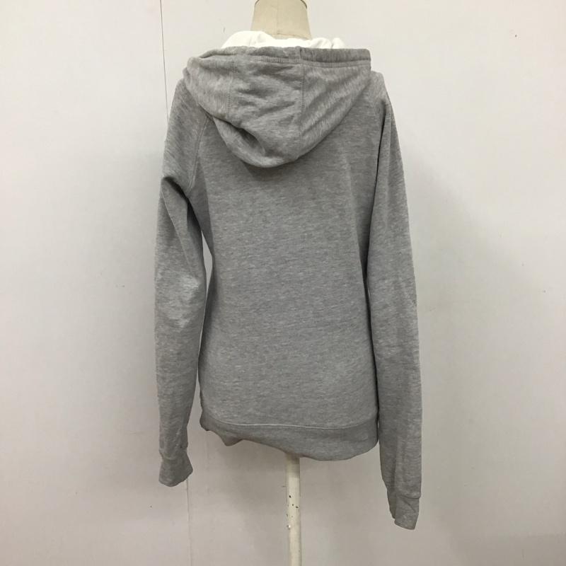 ザノースフェイス THE NORTH FACE パーカー 長袖 NTW51500 スウェット プルオーバー 裏起毛 XS ロゴ、文字 灰 / グレー / レディース USED 古着 中古 10122564