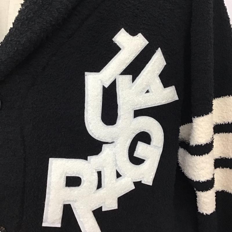 ウノピュウノウグァーレトレリラックス 1piu1uguale3 RELAX カーディガン 長袖 長袖カーディガン 長袖カットソー ニットカーデ 前開カーディガン M ロゴ、文字 黒 / ブラック / メンズ USED 古着 中古 10120618
