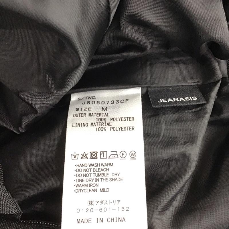 ジーナシス JEANASIS ボトムス ボトムス JS050733CF サイドカットアウトフラップポケットパンツ M 無地 黒 / ブラック / レディース USED 古着 中古 10123216
