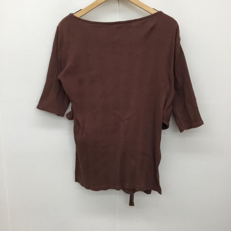フリークスストア FREAK S STORE カットソー 半袖 FREE 無地 茶 / ブラウン / レディース USED 古着 中古 10133857