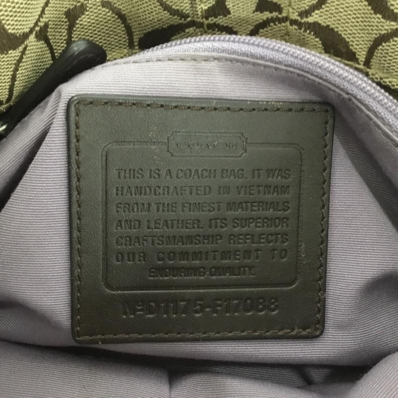 コーチ COACH ショルダーバッグ ショルダーバッグ F17088 シグネチャー 総柄 ベージュ / ベージュ / X 茶 / ブラウン / レディース USED 古着 中古 10137940