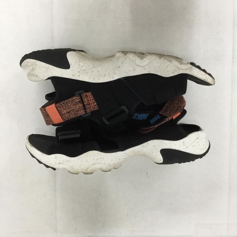 ナイキ NIKE サンダル サンダル CI8797-007 キャニオンサンダル 26cm 26.0cm ロゴ、文字 黒 / ブラック / X 橙 / オレンジ / レディース USED 古着 中古 10138839