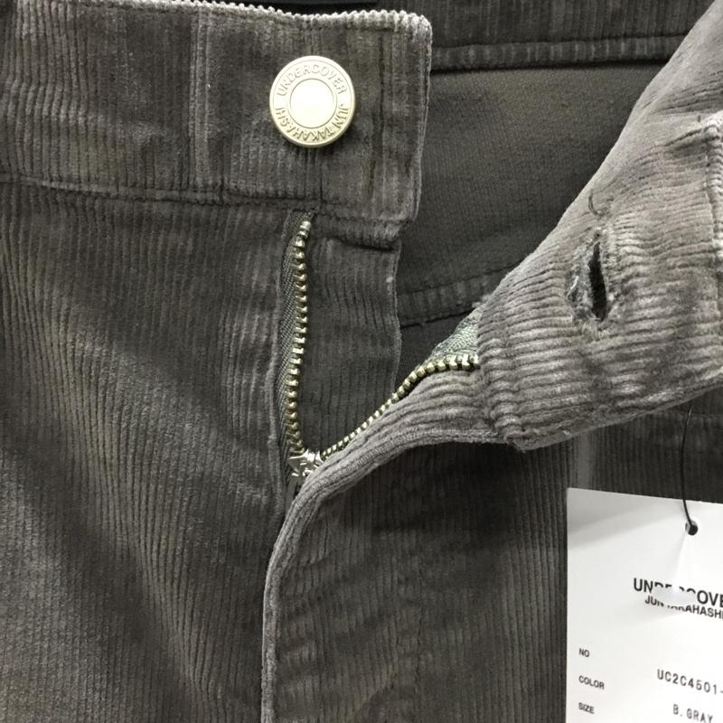 アンダーカバー UNDERCOVER パンツ デニム、ジーンズ uc2c4501-2 ストレッチコーデュロイラインペイントスリムパンツ ジーンズ 2 プリント 灰 / グレー /  メンズ USED 古着 中古 10122234