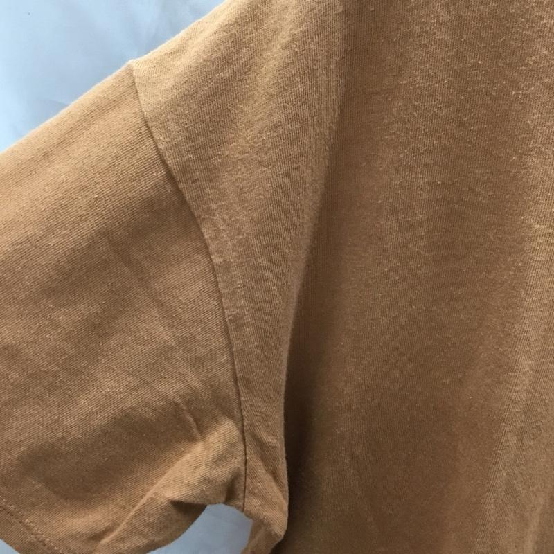 カンゴール KANGOL Tシャツ 半袖 9282-1932 半袖カットソー プリントTシャツ クルーネックカットソー M ロゴ、文字 茶 / ブラウン / レディース USED 古着 中古 10113297