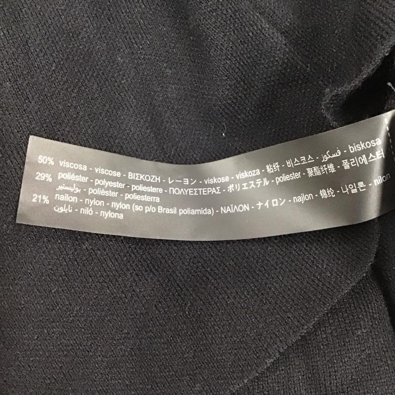 ザラ ZARA カットソー 半袖 半袖ニット S 無地 黒 / ブラック / レディース USED 古着 中古 10118448
