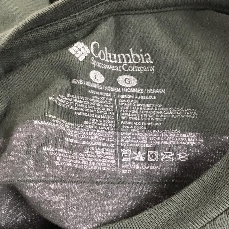 コロンビア Columbia Tシャツ 半袖 半袖カットソー プリントTシャツ クルーネックカットソー 00s L プリント 灰 / グレー / メンズ USED 古着 中古 10119490