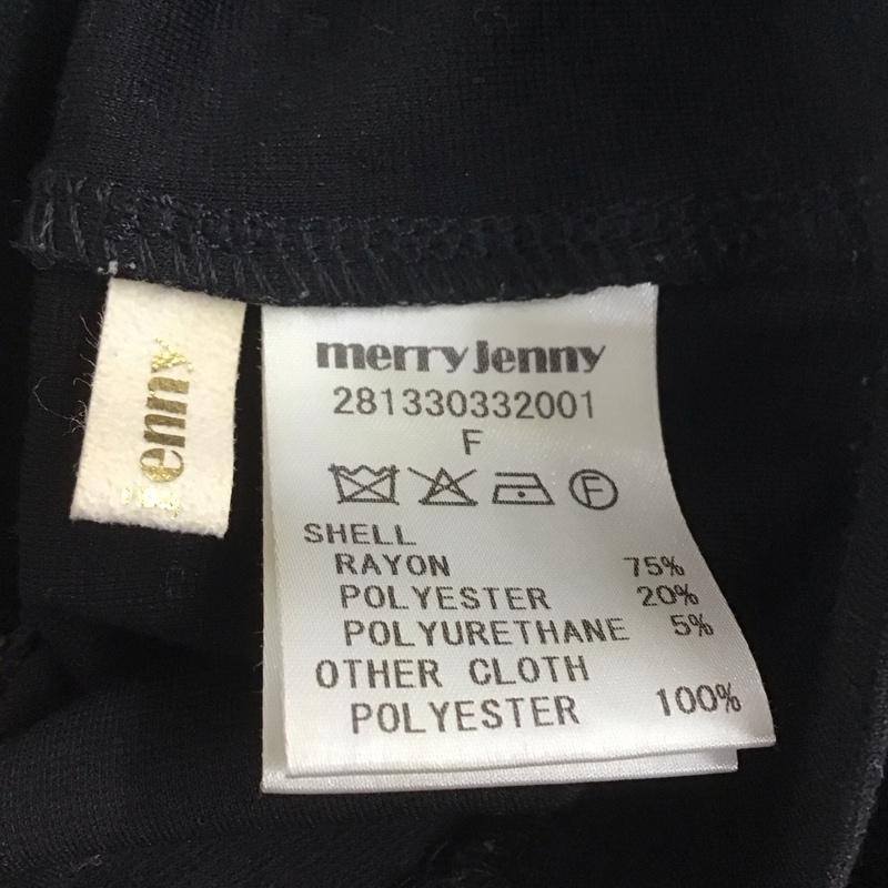 メリージェニー merry jenny ワンピース ミニスカート FREE 無地 黒 / ブラック / レディース USED 古着 中古 10124828