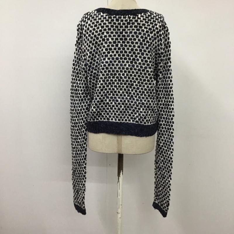 アバクロンビーアンドフィッチ ABERCROMBIE&FITCH ニット、セーター 長袖 クロップド丈 M  黒 / ブラック / X 白 / ホワイト / X 緑 / グリーン /  レディース USED 古着 中古 10116736