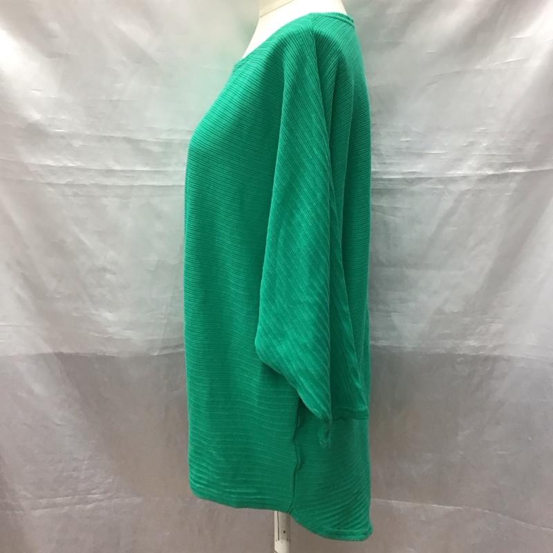 レプシィム LEPSIM カットソー 七分袖 LPA61637SB リブドルマンPO FREE 無地 緑 / グリーン / レディース USED 古着 中古 10123421