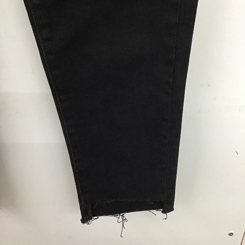 ザラ ZARA パンツ デニム、ジーンズ 38 無地 黒 / ブラック / レディース USED 古着 中古 10137884