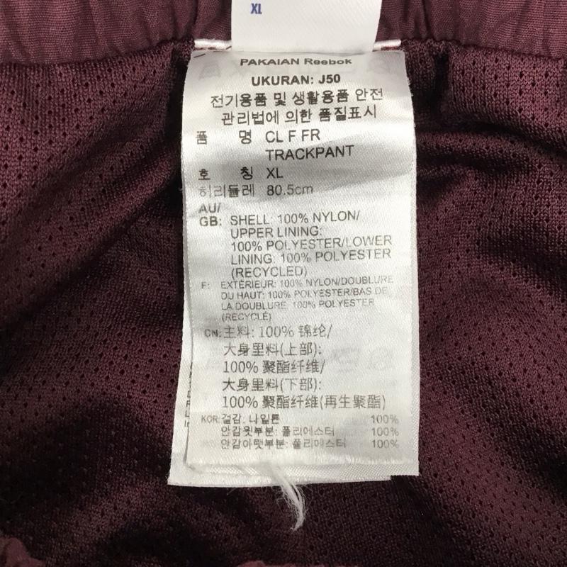 リーボック Reebok パンツ ワークパンツ、ペインターパンツ ジャージ パンツ ワイドパンツ カジュアルパンツ スポーツウェア 0 ロゴ、文字 えんじ / ワインレッド / メンズ USED 古着 中古 10117421