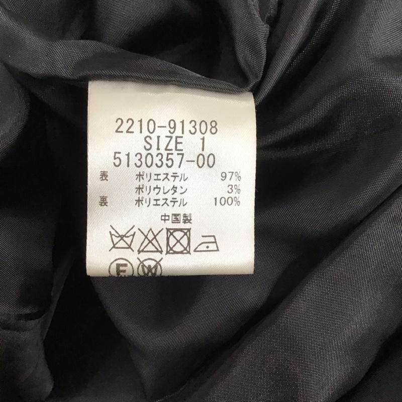 クイーンズコート QUEENS COURT パンツ ワークパンツ、ペインターパンツ 2210-91308 サスペンダー付きワイドパンツ カジュアルパンツ 1 無地 黒 / ブラック / レディース USED 古着 中古 10115181