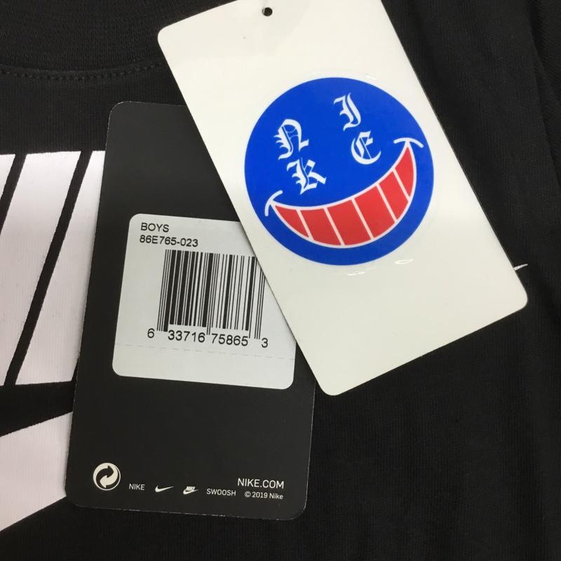 ナイキ NIKE Tシャツ 半袖 86E765-023 110-116cm 5-6YRS タグ付き M ロゴ、文字 黒 / ブラック / ボーイズ USED 古着 中古 10132996
