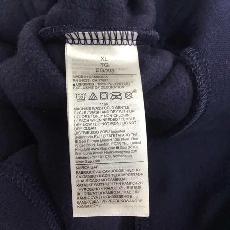 ギャップ GAP パーカー 長袖 長袖パーカー プルオーバーパーカー スウェット XXL ロゴ、文字 紺 / ネイビー / メンズ USED 古着 中古 10134581