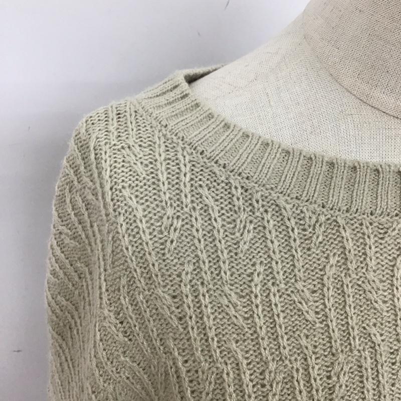 ローリーズファーム LOWRYS FARM ニット、セーター 長袖 FREE 無地 ベージュ / ベージュ / レディース USED 古着 中古 10125054