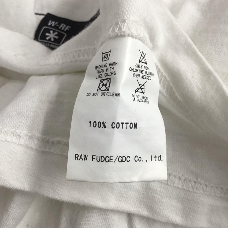 ローファッジ RAW FUDGE Tシャツ 半袖 半袖カットソー プリントTシャツ クルーネックカットソー S プリント 白 / ホワイト / メンズ USED 古着 中古 10141458