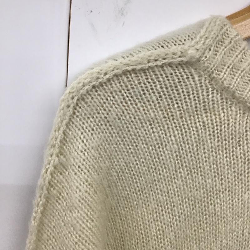 カスタネ Kastane ニット、セーター 長袖 長袖ニットカットソー ニット セーター クルーネックニット 背中編み上げ FREE 無地 白 / ホワイト / レディース USED 古着 中古 10119563