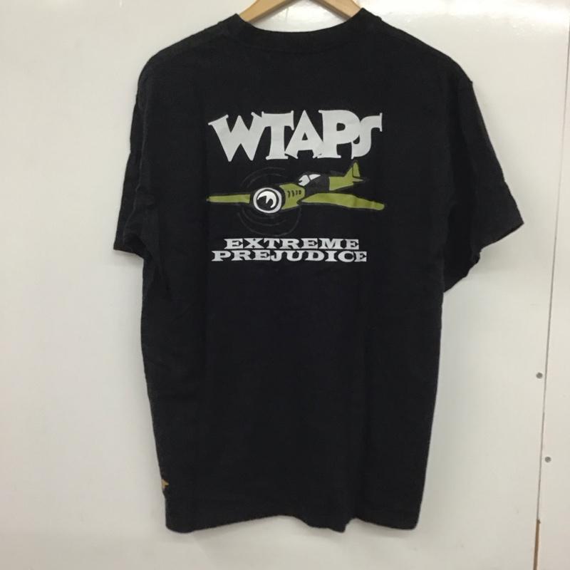 ダブルタップス WTAPS Tシャツ 半袖 半袖カットソー プリントTシャツ クルーネックカットソー EXTREMEPREJUDICE M ロゴ、文字 黒 / ブラック / メンズ USED 古着 中古 10133362