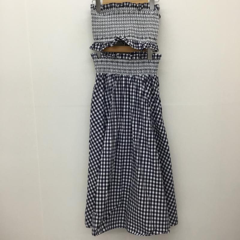 ザラ ZARA セットアップ セットアップ S チェック 青 / ブルー / レディース USED 古着 中古 10134140