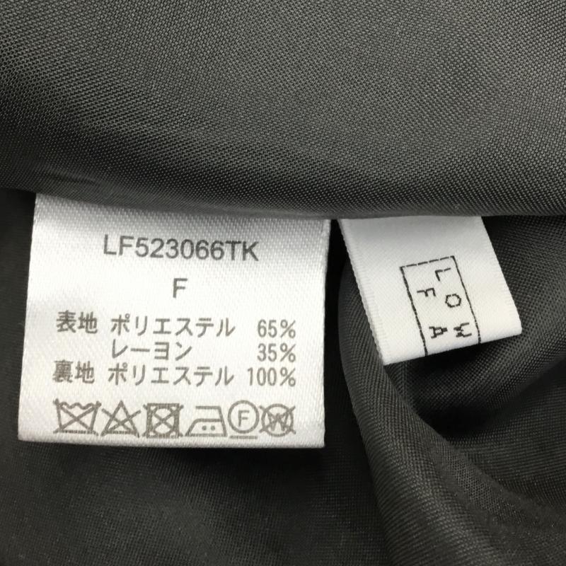 ローリーズファーム LOWRYS FARM スカート ロングスカート FREE チェック 灰 / グレー / X 黒 / ブラック / レディース USED 古着 中古 10138075