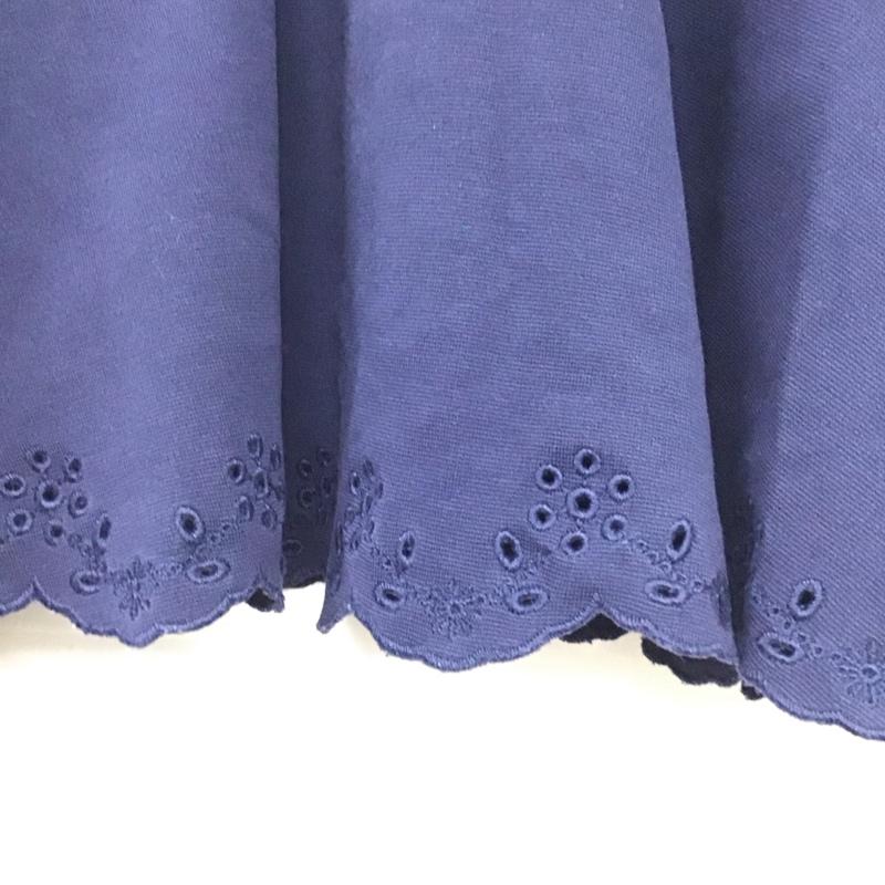 ポロラルフローレン POLO RALPH LAUREN スカート ミニスカート ミニスカート フレアスカート 無地スカート XL 無地 紺 / ネイビー /  レディース USED 古着 中古 10132650