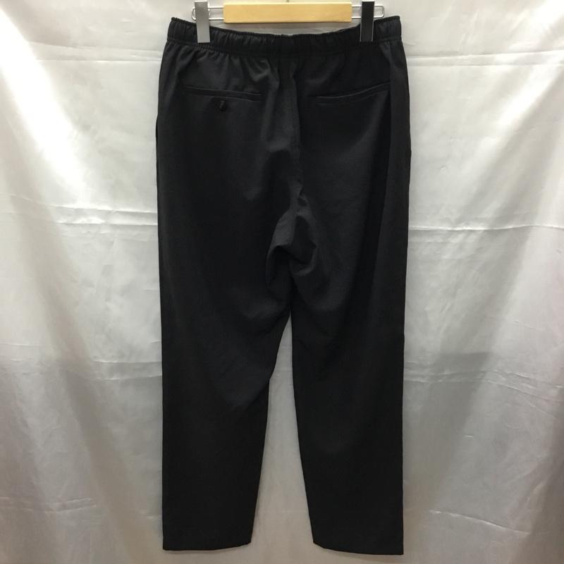 ユナイテッドアローズ UNITED ARROWS パンツ スラックス 1114-199-7683 ボトムス ワイドパンツ スラックス L 無地 黒 / ブラック / メンズ USED 古着 中古 10109426