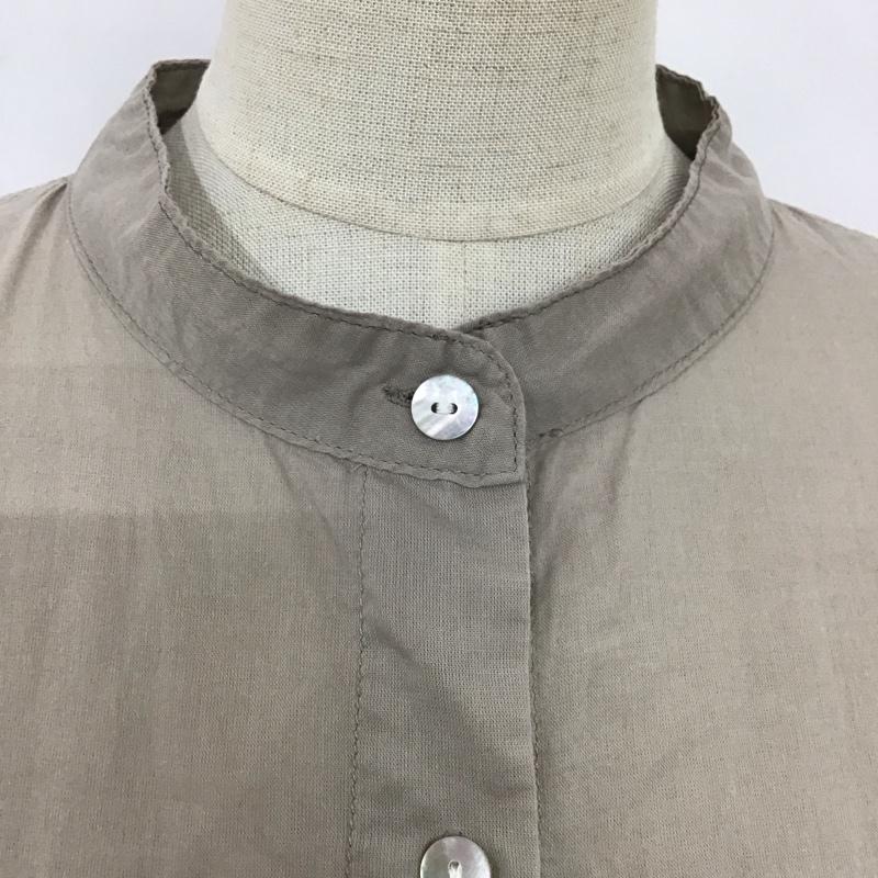 アングリッド Ungrid シャツ、ブラウス 長袖 112120401301-01 シアールーズシャツ FREE 無地 灰 / グレー / レディース USED 古着 中古 10120232