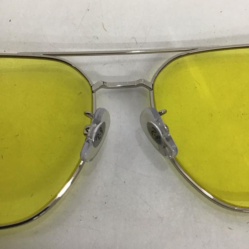 レイバン Ray-Ban めがね・サングラス サングラス RB3724D カラーレンズ 箱有 ロゴ、文字 黄 / イエロー / X 銀 / シルバー / メンズ USED 古着 中古 10123332