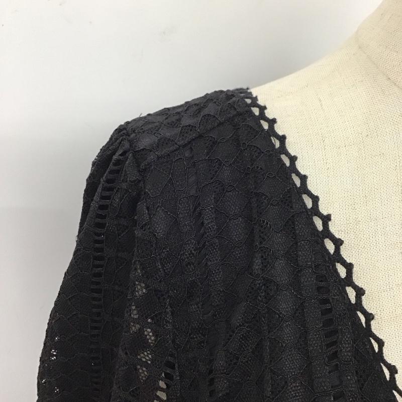 スライ SLY カットソー 長袖 030bsy30-0550 DIA LACE BOLERO 2 無地 黒 / ブラック / レディース USED 古着 中古 10119877