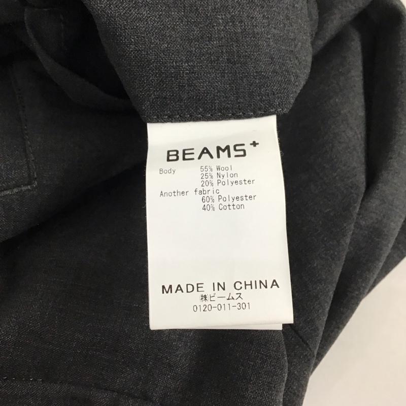 ビームス BEAMS パンツ スラックス スラックスパンツ ワイドパンツ センタータックパンツ L 無地 灰 / グレー / メンズ USED 古着 中古 10131483