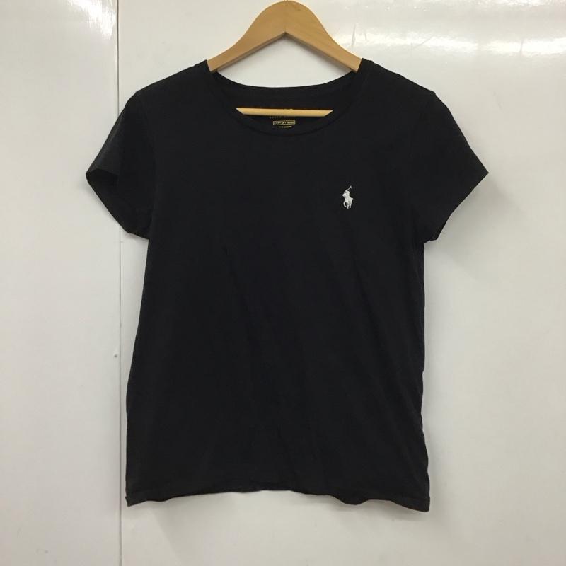 ポロラルフローレン POLO RALPH LAUREN Tシャツ 半袖 クルーネック S ワンポイント 黒 / ブラック / レディース USED 古着 中古 10130800