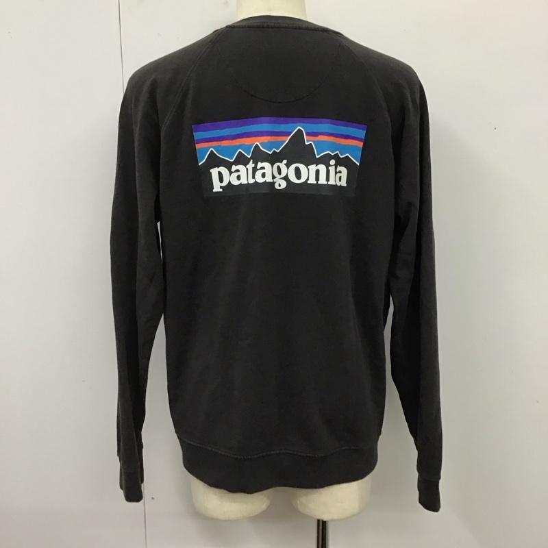 パタゴニア patagonia トレーナー 長袖 39603sp22 長袖スウェット ラグラン クルーネック プルオーバー M ロゴ、文字 黒 / ブラック /  メンズ USED 古着 中古 10119532