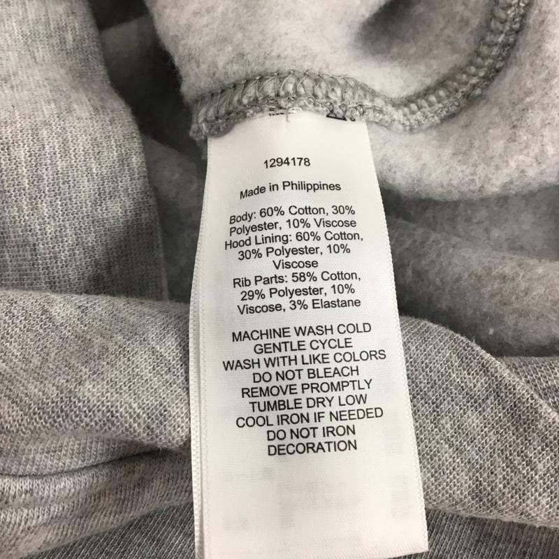 ポロラルフローレン POLO RALPH LAUREN ポロシャツ 長袖 長袖スウェットパーカー プルオーバー M ロゴ、文字 灰 / グレー / メンズ USED 古着 中古 10129876