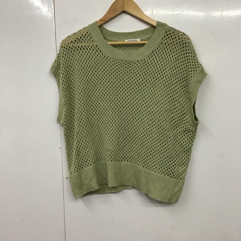オリーブデオリーブ OLIVE des OLIVE ベスト ベスト ニットベスト FREE 無地 薄緑 / ライトグリーン / レディース USED 古着 中古 10131837