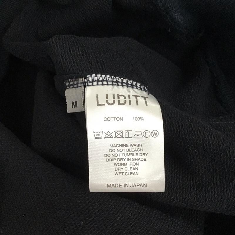 ルーディット LUDITT トレーナー 長袖 M 無地 X 刺繍 黒 / ブラック / メンズ USED 古着 中古 10134034