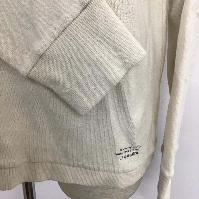 クオドロ quadro カットソー 長袖 長袖カットソー クルーネックカットソー 長袖Tシャツ ロングスリーブカットソー 3 無地 アイボリー / アイボリー /  メンズ USED 古着 中古 10110216